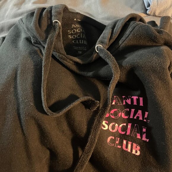 ASSC Black & Pink Hoodie Size M - Picture 2 of 2